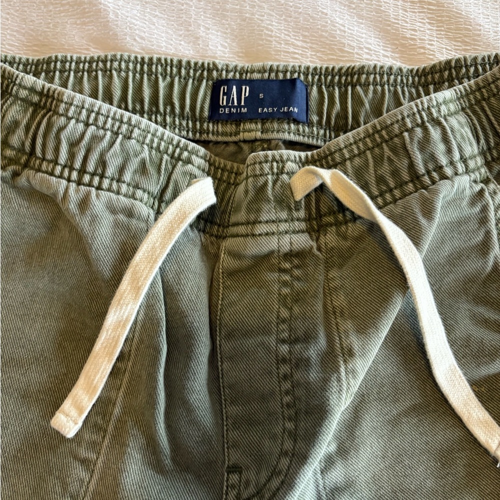 GAP Olive Green Denim Easy-Jean small